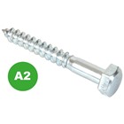 Bagged Coach Screws - A2 St. Steel